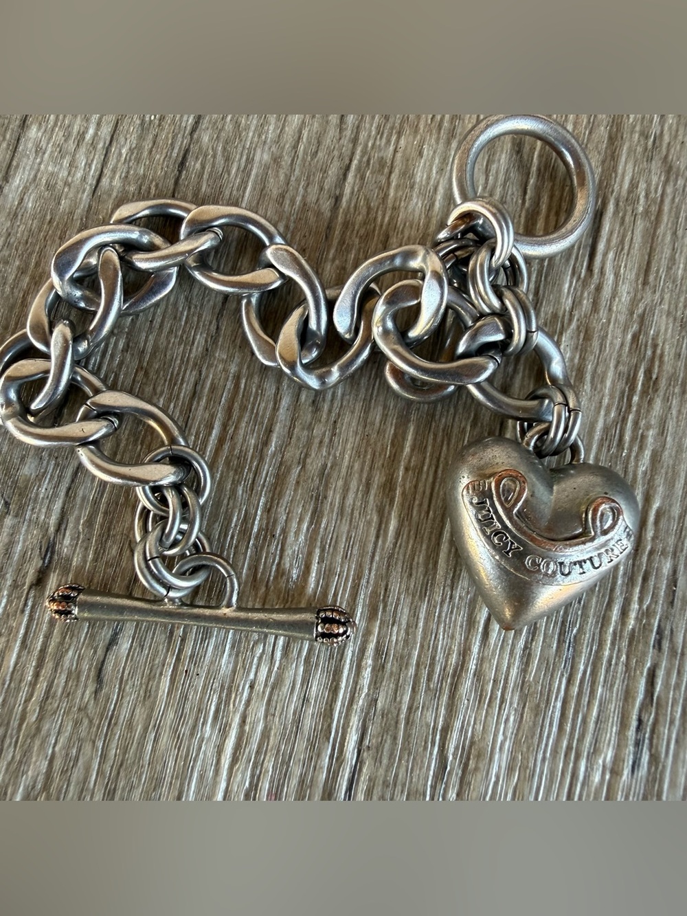 Silver-Tone Juicy Couture Charm Bracelet Purse Accessory Purse Charm